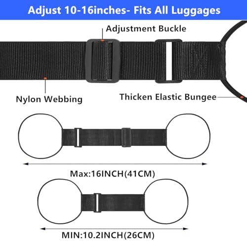 Luggage Straps for Suitcases, 2026 Multi Use Strong Adjustable Luggage - Image 2