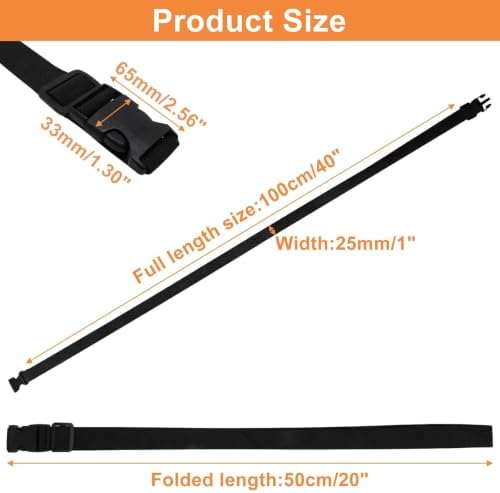Luggage Straps for Suitcases, Fanny Pack Extender Strap Travel Straps to - Image 2