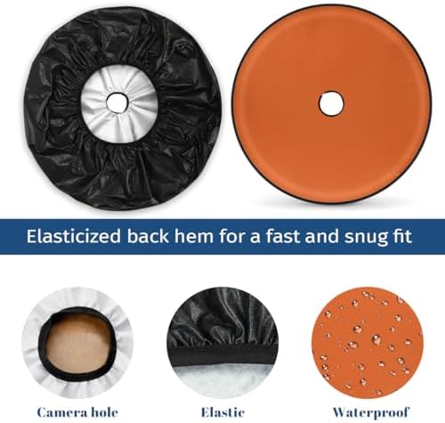 Spare Tire Cover with Backup Camera Hole Fit - Image 3