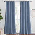NICETOWN Room Darkening Curtain Panels, 2 Panels, 55 x 108-inch, Stone Blue by NICETOWN