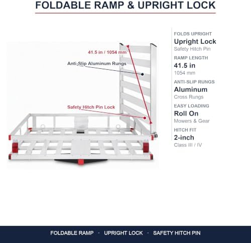 Aluminum Hitch Cargo Carrier - Image 3
