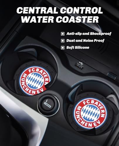 Cup Holder Insert Coaster for Bayern Munich UEFA Fans, Anti Slip Car Cup - Image 6