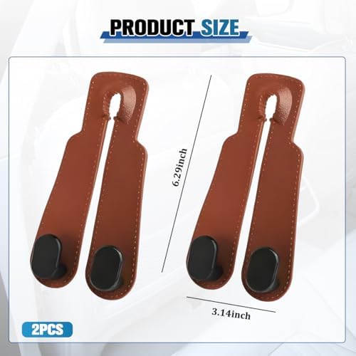 2PCS Car Seat Headrest Hook, Auto Backseat Hanger Holder - Image 2