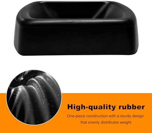 Jack Wheel Chock Stabilizer, Heavy Duty Rubber Wheel Dock Stabilizer - Image 3