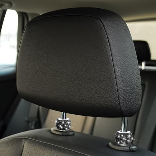 4PCS Bling Car Headrest Collars, Crystal Rhinestone Vehicle Head Rest Collars - Image 4