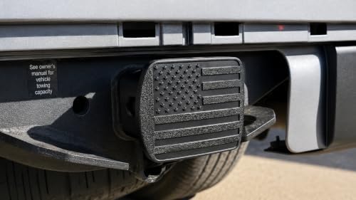 USA 2.5" American Black Flag Hitch Cover - Image 5