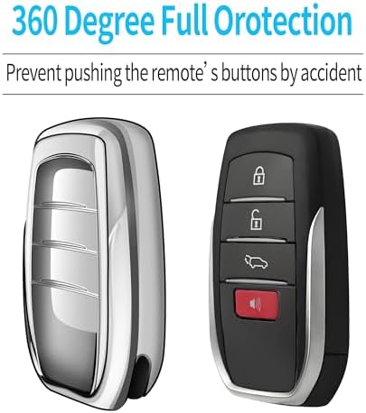 Key Fob Cover with keychain Compatible with Toyota 2025-2026 Camry 4Runner - Image 4
