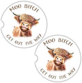 Cow Car Coasters for Cup Holders by UPNOWPRO
