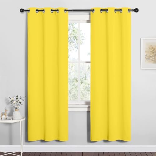 NICETOWN Bedroom Curtain Panels Draperies, Thermal Insulated Solid Grommet by NICETOWN