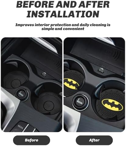 Cup Holder Insert Coaster for Batman DC Fans, Anti Slip Car Cup Coaster - Image 5