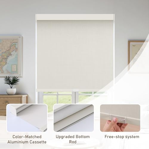 AOSKY Cordless Blackout Roller Shades - Image 3