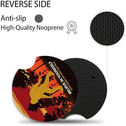 Believe in Yourself Anti-Slip Rubber Car Cup Mat - Image 3