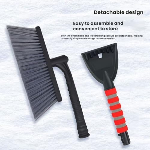 Car Snow Shovel, car Mounted Telescopic defrosting Shovel, Snow Brush 2-in-1 - Image 3