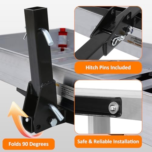 MaxxHaul 50149 500-lb Capacity 50 inch x 22 inch Hitch Mount Premium Folding - Image 5