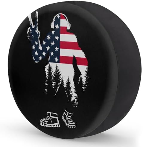 Rv Spare Tire Cover Wheel Bigfoot Flag Mountain Tire Covers Wheel Protectors - Image 2