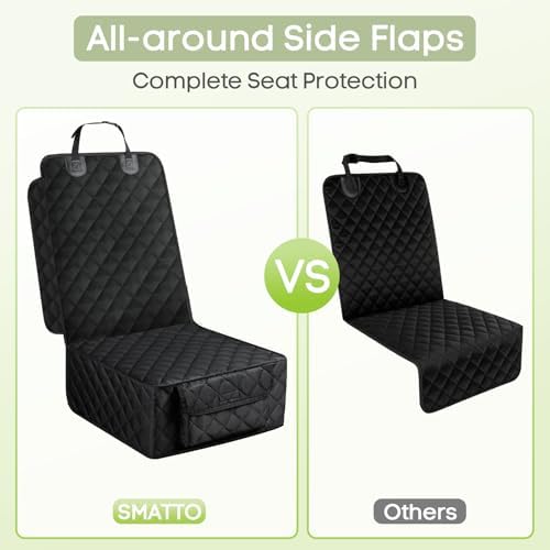 2 Pack Dog Car Seat Cover for Front Seat, Pet Car Seat Protector - Image 3
