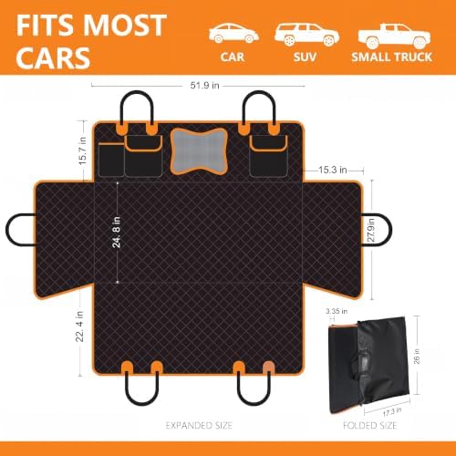 Back Seat Extender for Dogs, Dog Car Seat Cover for Back Seat - Image 6