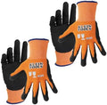 KLEIN TOOLS 60823 Work Gloves, Knit Dipped Cut Resistant ANSI A1 Nitrile Coated by Unknown