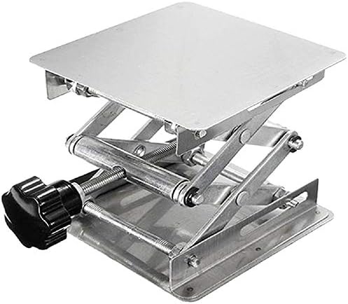 8" x 8" Stainless Steel Lab Jack Lift Stand Table Scissor Stand Platform - Image 4