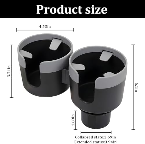 2-in-1 Car Cup Holder Expander - Image 2