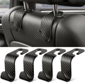 SINGARO Universal 4 Pack Car Seat Headrest Purse Hook, Carbon Fiber Back Seat by SINGARO