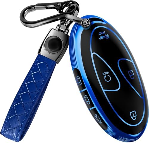 Lucrum Compatible with Hyundai Key Fob Cover & Keychain by Lucrum