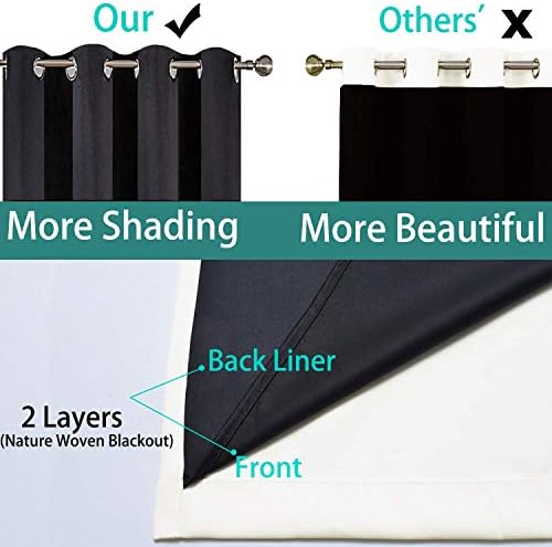 Yakamok Cream 100% Blackout Curtains 108 Inches Long - Image 5