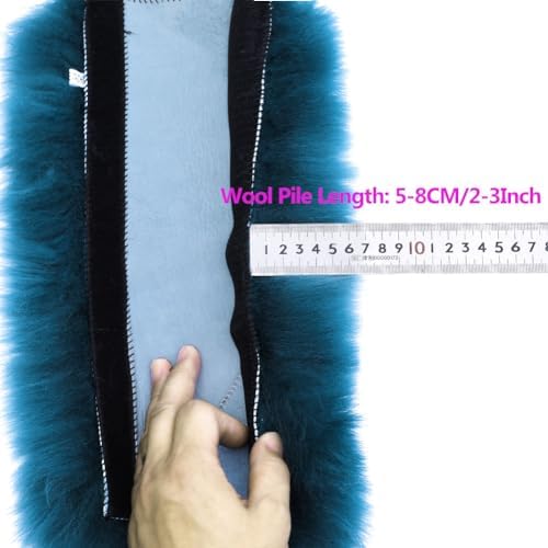 2 Pack Sheepskin Car Seat Belt Cover Pads | Long Wool Seatbelt Cushions - Image 5