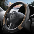 14.5-15 Inch Leather Steering Wheel Cover, Non Slip by HAMOJUF