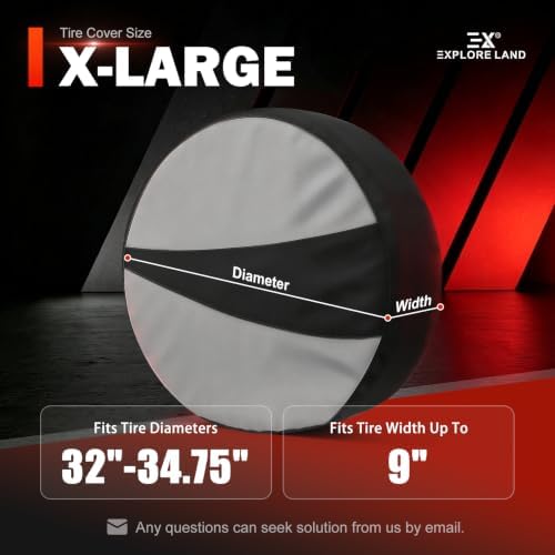 Explore Land Tire Covers 4 Pack Fit Tire Diameters 32"-34.75" - Image 2