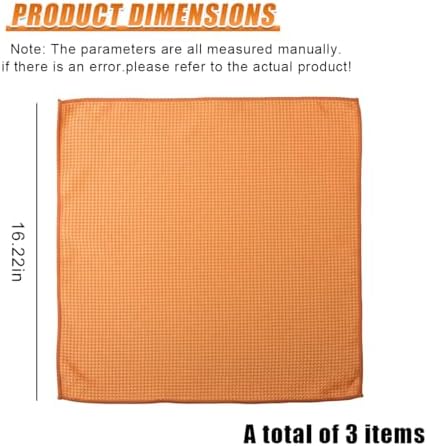 Craedli 3PCS Waffle Weave Microfiber Towel, 16 × 16 Inch Soft Absorbent - Image 2