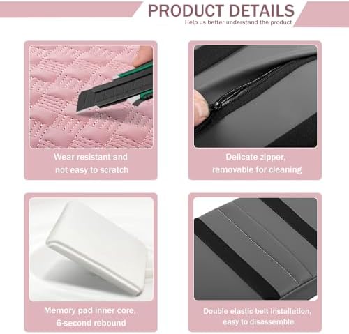 Car Armrest Cushion, 12.2"x8.3" Memory Foam Console Pad - Image 5