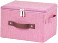 Storage Bins with Zipper Lids Decorative Lidded Baskets Boxes by VinneGenzz