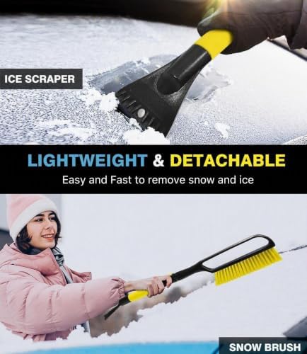 YeewayVeh 2 Pack 35in Car Snow Brush Windshield Ice Scraper - Image 2