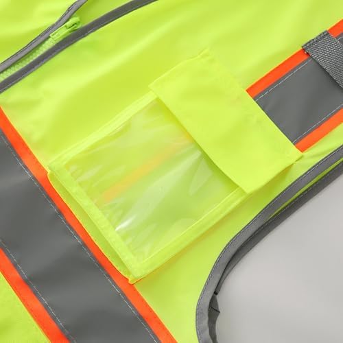 XIAKE Reflective Safety Vest for Men & Women High Visibility Class 2 Vest - Image 5