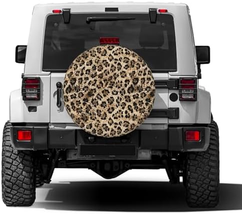 KiuLoam Hipster Leopard Cheetah Print Animal Spare Tire Cover Polyester - Image 2