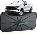 Windshield Sun Shade for Chevrolet Silverado 1500 2019-2026, Exact Fit by MakeLifeBetter