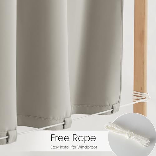 NICETOWN Rod-Free Outdoor Curtains - Image 3
