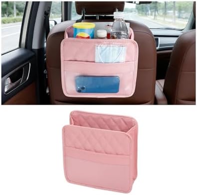 Car Seat Back Organizer, Leather Automotive Backseat Hanging Storage Pocket by Guilcam