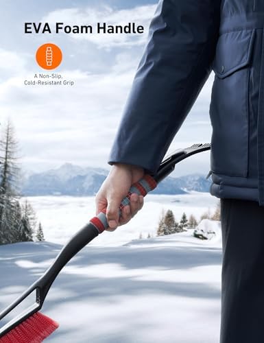 AstroAI 27" 2-in-1 Detachable Snow Brush & Ice Scrapers - Image 5