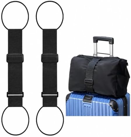 2 Pack Adjustable Luggage Connector Straps by Unknown