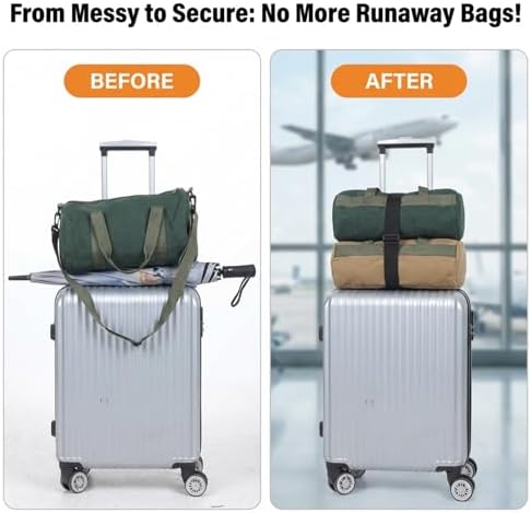 3pcs Add a Bag Luggage Straps Adjustable Luggage Straps Bungee Connector Strap - Image 3