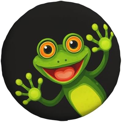 Merry Green Frog Spare Tire Cover Weatherproof Wheel Protectors Universal Wheel - Image 2