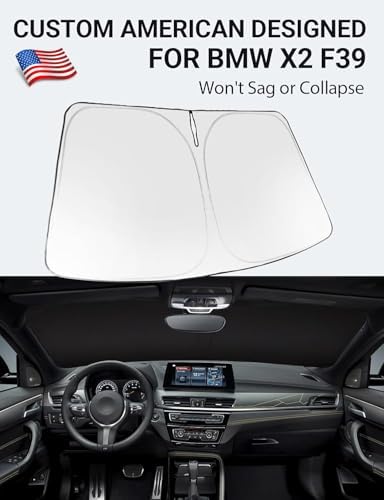 Proadsy Custom Fit 2018-2023 BMW X2 Windshield Sun Shade, Blocks Heat - Image 2