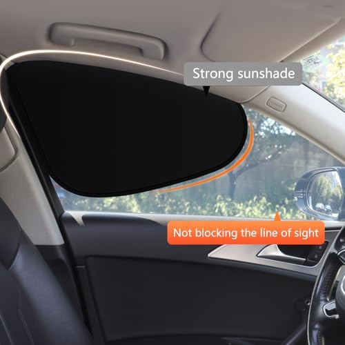 Shakas 2 PCS Side Window Shade, Heat-Insulating Sun-Proof Sight Protection Plate - Image 3