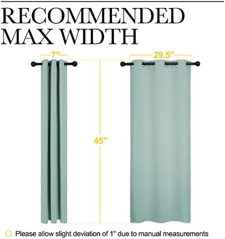 NICETOWN Aqua Blue Blackout Curtains - Image 7