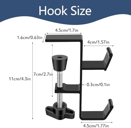 Desk Hook Under Table Purse Hook Handbag Hanger - Image 3