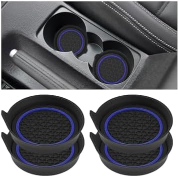 HZEL 4PCS 2.75 Inch PVC Car Cup Holder Coasters by Unknown