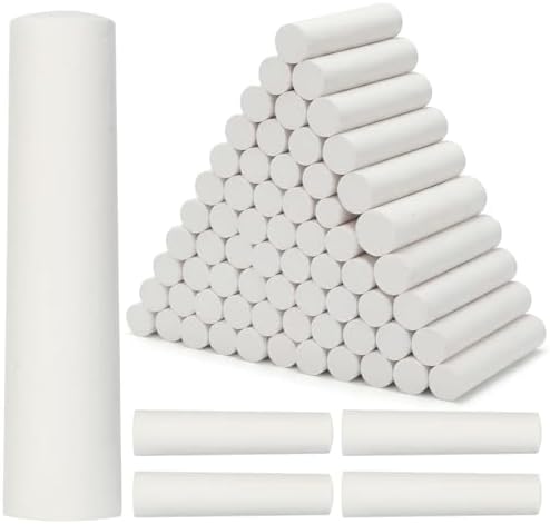 White 72pcs Large 4 x 1 Inch Railroad Crayon Chalk by Unknown