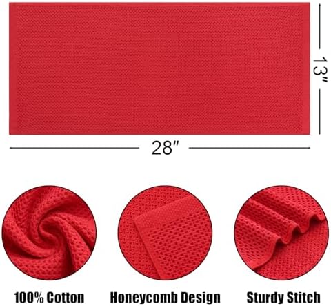 Kitinjoy 100% Cotton Waffle 6-Pack Kitchen Towels - Image 3